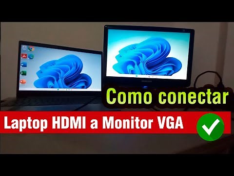 Como Conectar Laptop HDMI a monitor VGA
