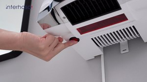 Interhasa! Automatic Commercial Hand Dryer 1800w High Speed Hot Cold Airlow for Bathroom,110v,Silver