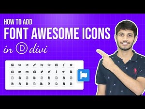 How To Add Fonts Awesome Icons To Divi Website | Divi Tutorial