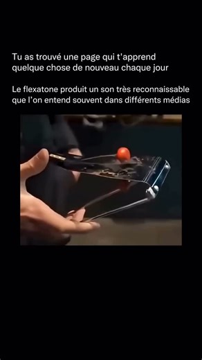 Science Expliquée | Un flexatone est un instrument de percussion moderne qui produit un son distinctif, étrange et ondulant. Il est également parfois appelé «... | Instagram
