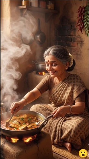 Fish curry made by mother's hands 🍛Last scene will make you cry 😭 #Shorts#ai #cartoon #animation ...