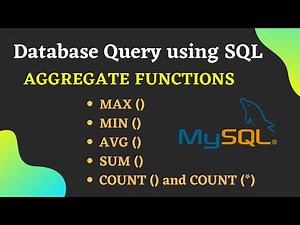 Class 12 IP / CS || MySQL Aggregate Functions || MAX, MIN, AVG, SUM, COUNT