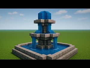 EPIC MINECRAFT WATER FOUNTAIN BUILD TUTORIAL! (Easy & Stunning) ✨ | Kadichur Gaming
