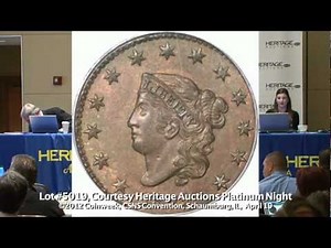 Early US Copper Sold Coins at Heritage Auctions Platinum Night, CSNS Convention