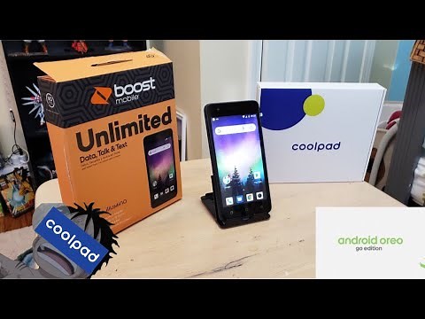 CoolPad Illumina Android Go Unboxing and First Boot Up Boost Mobile HD