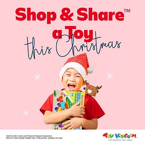 3.1K views · 17 reactions | This Christmas, be the Santa every child dreams of!  Gift a brand-new toy to a kid for only ₱100 with a minimum ₱3,000 single-receipt spend at any SM Store branch from December 1 to 10. Transform your shopping into an act of kindness and Shop&Share™ a Toy with SM Store! Visit us in-store today. ✨ Learn more through smstore.com/shopshareatoy SM Store, Your Every Day Store | SM City Iloilo | Facebook