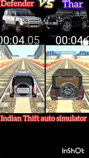Defender vs Thar 🔥 Drag Race | Indian Thift Auto Simulator