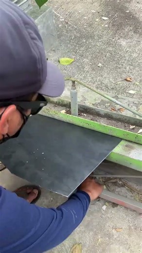 Cara bending plat dengan alat manual #automobile #tools #machine