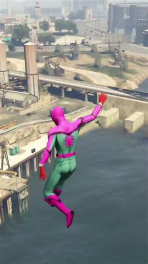 GTA 5 Epic Water Ragdolls | Spider-Man Jumps / Fails ep.(23) #shorts