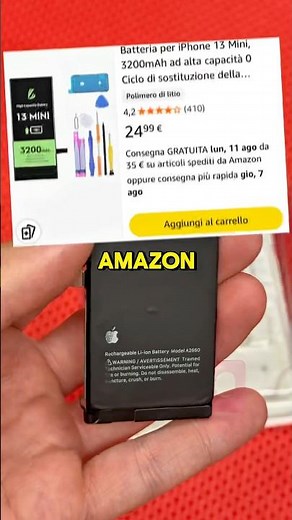 Cambio batteria iPhone #smartphone #apple #iphone