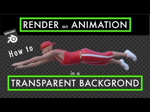 RENDER TRANSPARENT BACKGROUND Tutorial in Blender