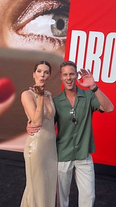 The red carpet was rolled out, and the cast DROPped their most glamorous looks. 😍 Catch them on the big screen by booking your tickets now! 😉 🔗https://link.district.in/DSTRKT/pdrop #DropTheMovie #ChristopherLandon #MeghannFahy #BrandonSklenar #Thriller #Suspense #UniversalPicturesIndia | Universal Pictures