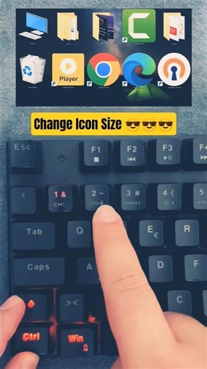 Change Icon Size #shorts #shortsviral #computer