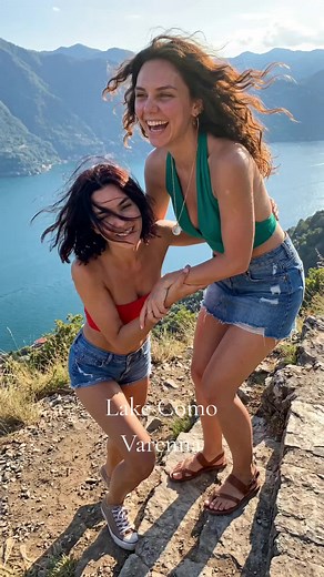 Castello di Vezio Varenna climb with Vanessa & Naila