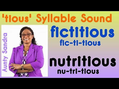 The 'tious' Syllable Sound |Tricky Sound | Phonics | Learning to Read and Spell | Listening Skill