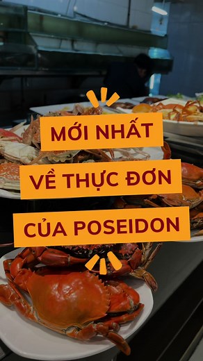 Thực Đơn Buffet Poseidon: Menu Hải Sản Phong Phú và Hấp Dẫn
