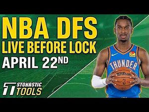 NBA DFS Live Before Lock (Wednesday 4/22/26) | DraftKings & FanDuel NBA Lineups