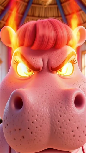 Who is worse? The Hippo or the Lion? 👇 Rate the pain level 1-10! #animation #hearttouching #cuteanimals #cat #Hippo