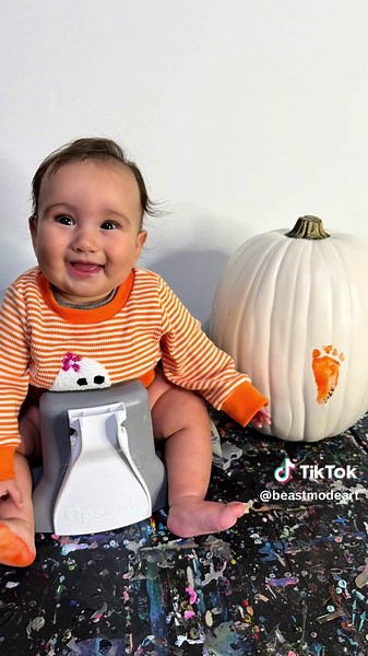 Creating Pumpkin Footprint Art for a Special Tradition