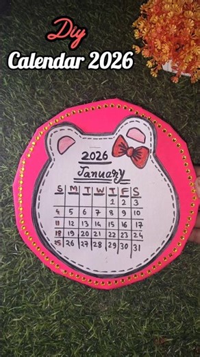Diy hellokitty calendar 2026💖😄 #hellokittycalendar #papercraft#newyear2026 ‪@srijaniartandcraft‬