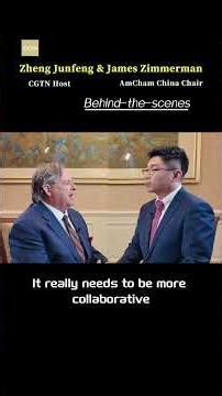 Go behind scenes of CGTN's exclusive interview with chairman of AmCham China