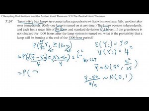 w1 ch 7.3~7.5 Sampling Distributions and the Central Limit Theorem
