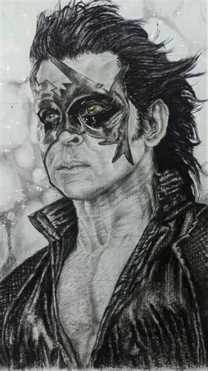 Krrish drawing / Hrithik Roshan drawing #axeramart #artworks #shorts #art #viral #trendingshorts