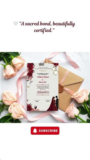 A sacred bond, beautifully certified #creativecarddesign #carddesigner #weddingcards