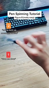 FIGURE 8 pen spinning tutorial REALLY EASY 8️⃣ | Ophelia Bowen