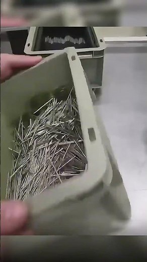 Fastest way to organise a box of nails