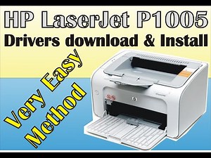 How to download and Install HP LaserJet P1005 Driver in Windows