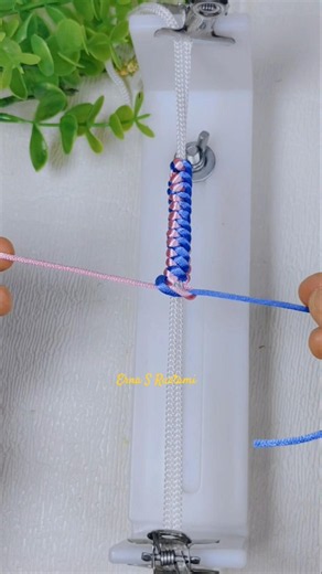 full tutorial👆 klik link above, simple bracelet tutorial #gelangparacord #macramebracelet