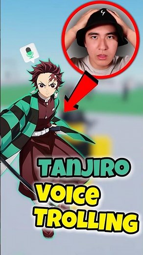 Everyone fell for the Tanjiro voice trick #trollface #edit #demonslayer