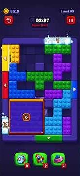 Block Out! Level 69 Solution | Color Sort Puzzle Gameplay Walkthrough