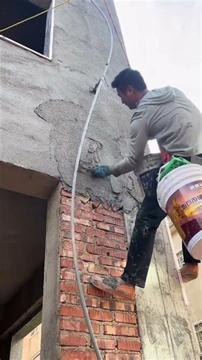 How Workers Plaster High-Rise Building Exterior Walls | Construction Process