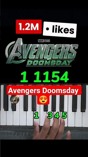 Avengers Doomsday – Easy Piano Tutorial #shorts #avengersdoomsday