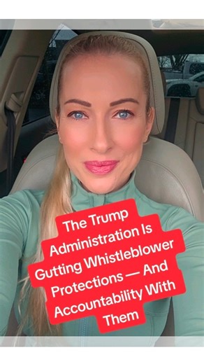 Judith Dayal | 🚨 The Trump Administration Is Gutting Whistleblower Protections — And Accountability With Them. | Instagram
