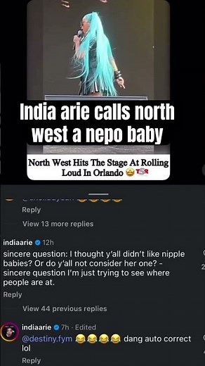 India Arie calls NorthWest nepo baby via Rolling Loud Performance #indiaarie #northwest #rollingloud