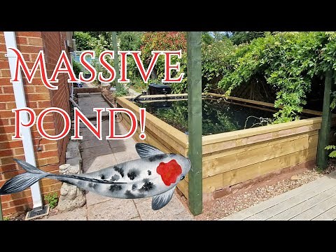 How to build a koi pond with railway sleepers!
