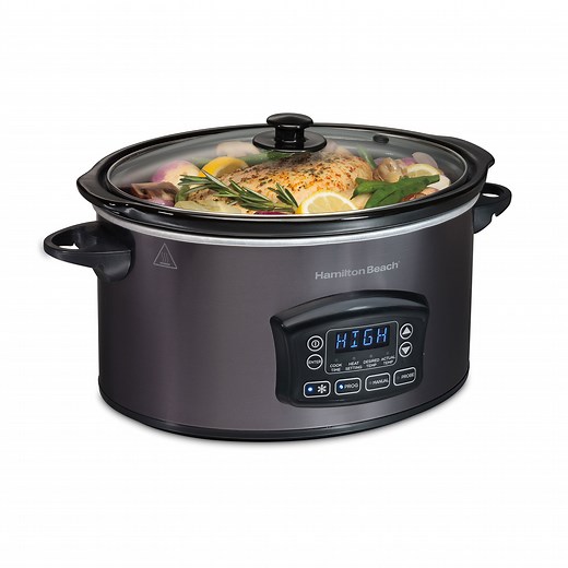 6 Quart Programmable Defrost Slow Cooker - 33768 | HamiltonBeach.com