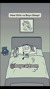 20K views · 355 reactions | How Girls vs Boys Sleep!  | boycartoon | Facebook