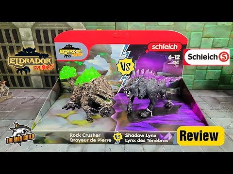 Schleich Eldrador Creatures Rock Crusher VS Shadow Lynx Set Review!
