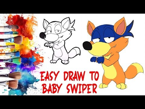 How to easy Draw a BABY SWIPER #faraazfundraw
