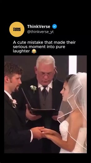 Thinkverse 💡 on Instagram: "There are wedding bloopers, and then there is this absolute masterpiece of matrimonial improv. We all know the pressure of reciting vows is intense, but this groom managed to accidentally turn the most solemn moment of his life into an IHOP menu. It starts with a simple slip of the tongue—"waffle-ly" instead of lawfully—but the genius lies in the recovery. Most people would freeze in terror. He immediately doubles down with "and pancakey," proving his comedic timing 