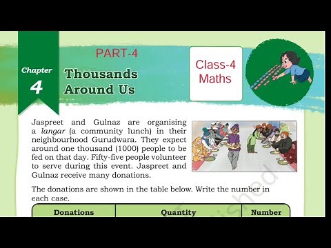 (PART-4) Thousands Around Us / Class-4 Maths Chapter-4 NCERT Math Mela Explanation and Solution