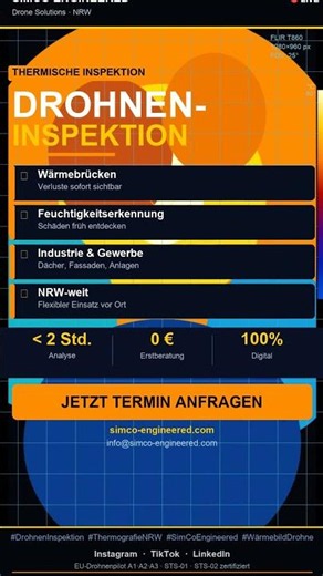 Thermische Drohneninspektion | SimCo Engineered | NRW