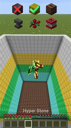 Which Block Saves You From Fall Damage? 😳 Netherite block vs TNT block Test!