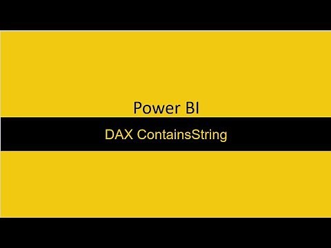DAX ContainsString PowerBI