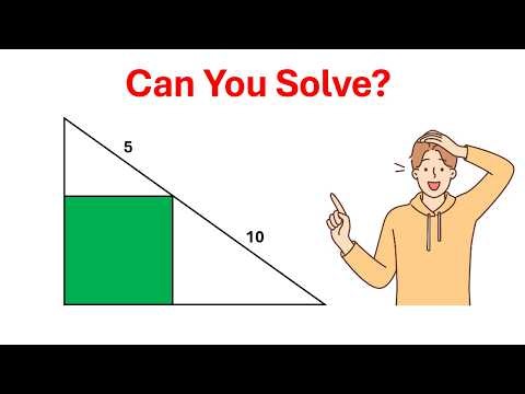 Why Most People Get This Geometry Problem Wrong | Square in Triangle