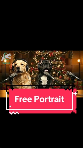 Make any purchase on dogpackapp.com/marketplace until Christmas, and receive a free portrait of your pup with Goldie & Frenchie 🖼️